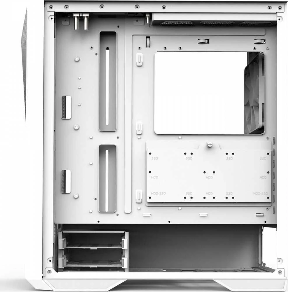 Zalman Z9 Iceberg MS ATX ARGB ventiliatorius x4, baltas