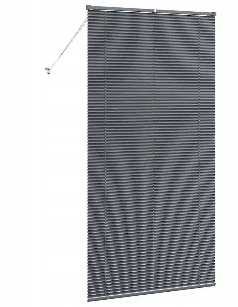 Venecijietiškos žaliuzės Tamsiai pilka 220 x 120 cm Aliuminis