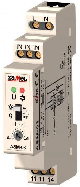 Zamel 16A 25mA 1NO 230V AC ASM- 03