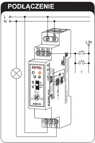 Zamel 16A 25mA 1NO 230V AC ASM- 03