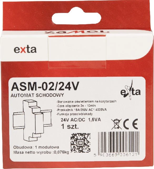 Zamel automatinis laiptų laiptelis 24V AC/DC ASM-02/24V (EXT10000007)