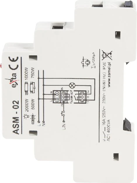 Zamel ASM-02 AUTOM.SCHOD.230V AC