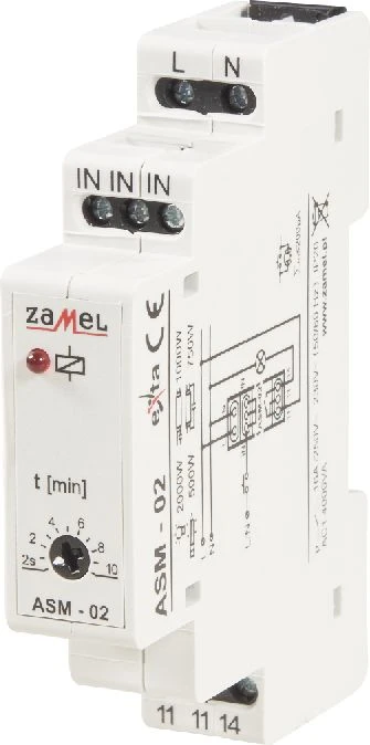Zamel ASM-02 AUTOM.SCHOD.230V AC