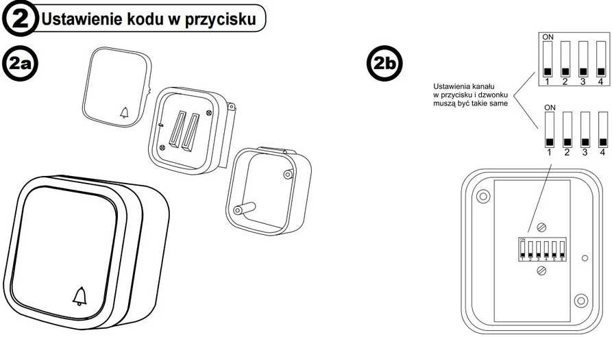 Zamel Hermetic belaidis mygtukas Bulik 150m 12V baltas (PDH-991)