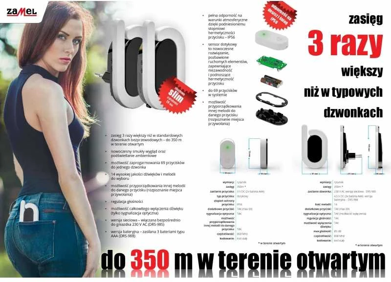 Zamel Hermetic belaidis mygtukas BULIK II PDH-240 (SUN10000436)