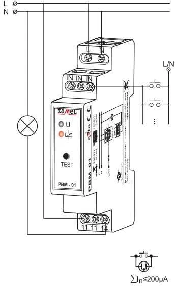 Zamel Bistable relė 16A 230V AC PBM-01