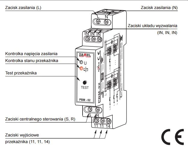 Zamel Bistalinis siųstuvas 16A 230V AC (PBM-02)