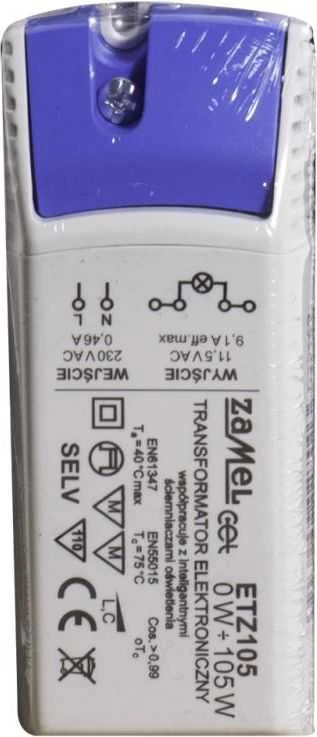 Zamel Transformator elektroninis 230/11,5V 0-105W ETZ105 (LDX10000038)
