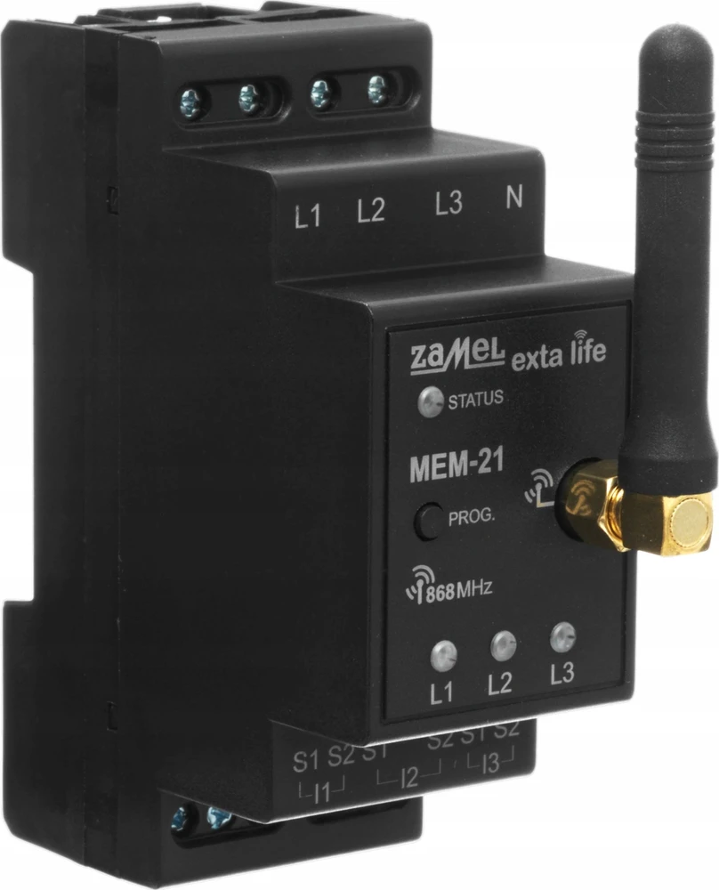 Zamel Supla Zamel Exta Life MEM-21 - elektros suvartojimo monitorius 3P+N - 868 MHz