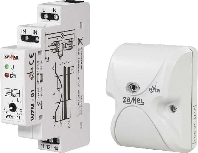 Zamel Jungiklis prieblandoje su SOS- 01 16A 230V 0- 200lx AC WZM-01 / SOS (EXT10000143)