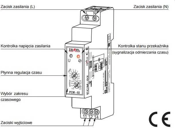 Zamel Laiko relė 16A 1NO/NC 230V AC PCM-02