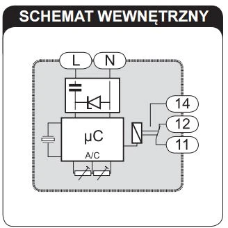 Zamel Laiko siųstuvas 16A 1NO / NC 230V AC PCM- 03