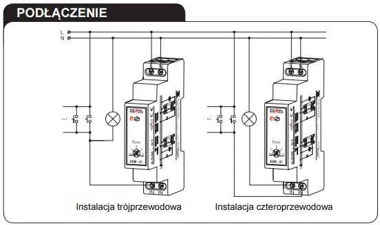 Zamel Laiptinės valdiklis 16A 48mA 1NO 230V AC ASM-01