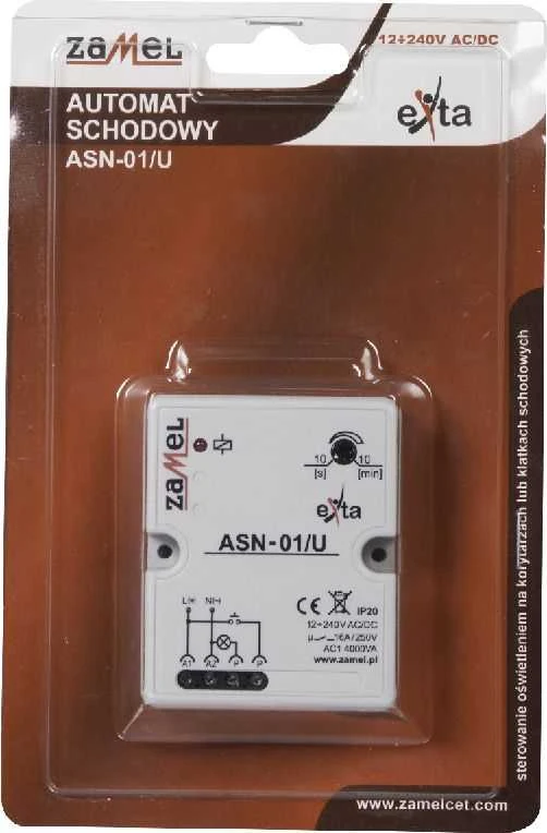 Zamel laiptų laikmatis 12–240 V AC / DC ASN-01/U (EXT10000011)