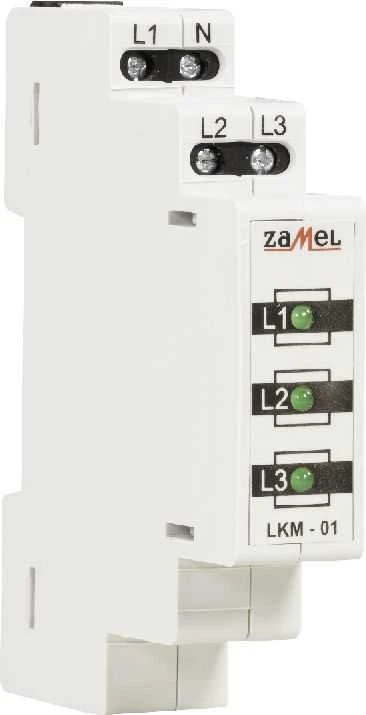 Zamel Wskaźnik zasilania 230V/400V 3xLED žalia LKM-01-20 (EXT10000037)