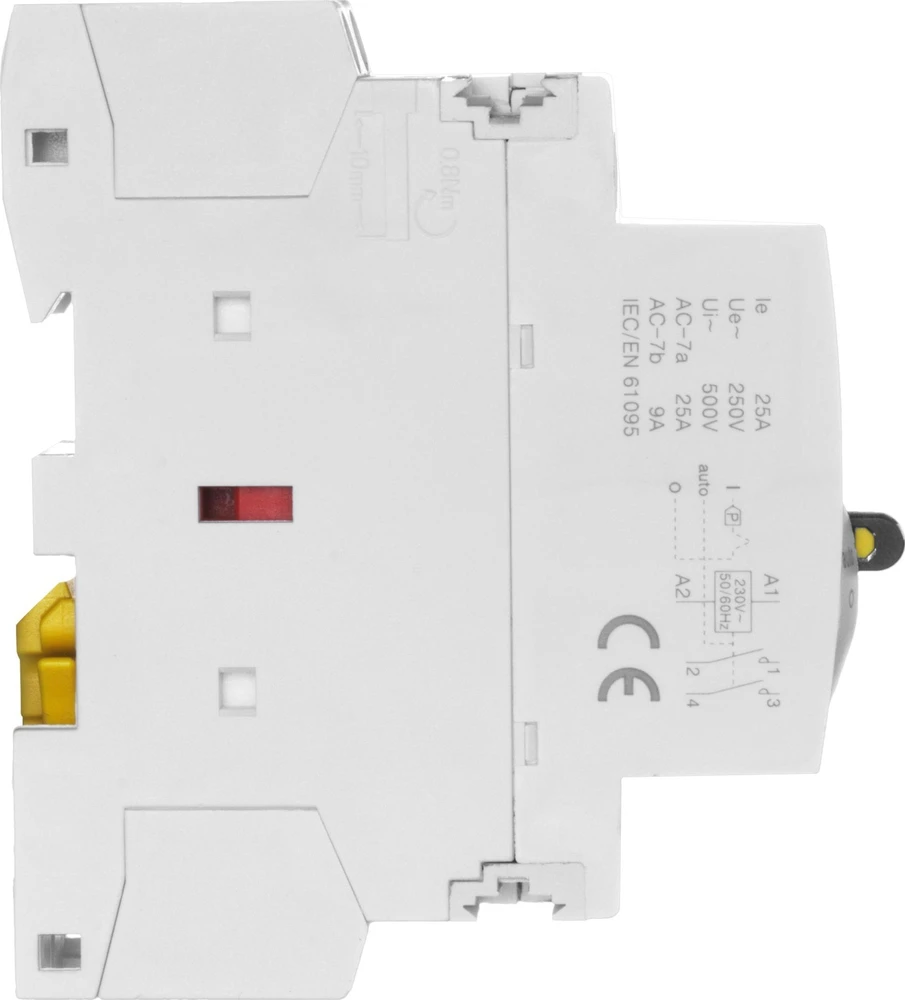 Zamel Modulinis kontaktorius su rankiniu valdymu, montavimas, 25A, 2xNO, 230V AC, tipas: STM-25-20/S EXT10000287