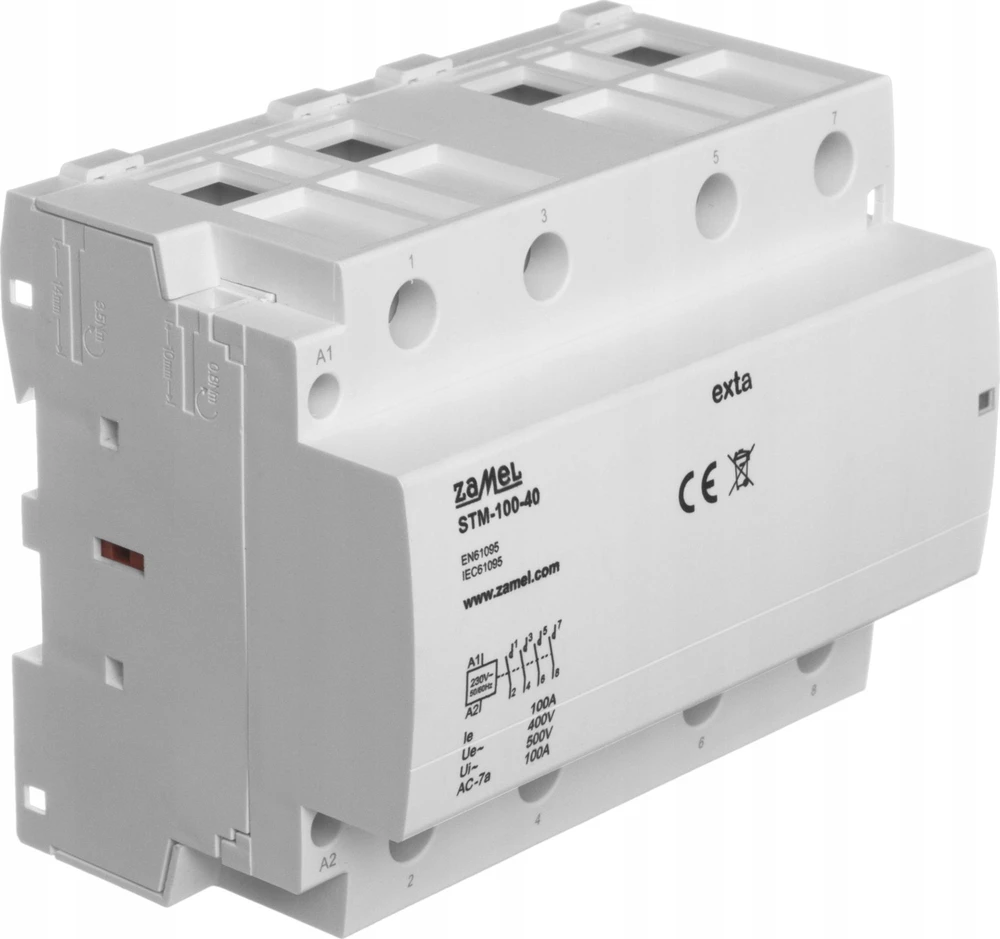 Zamel Modulinis montavimo kontaktorius 100A 4Z 230V AC tipas: STM-100-40 EXT10000302
