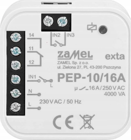 Zamel RELĖS MODULIS 16A PEP-10/16A