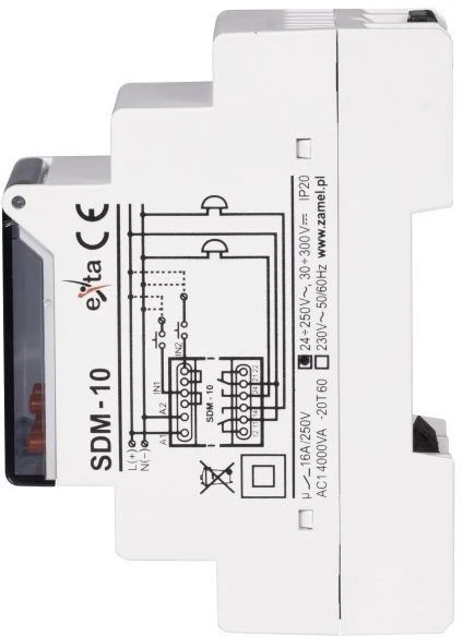 Zamel Mokyklos pulto valdiklis 24-250V AC / 30-300V DC SD- 10 / U (EXT10000119)