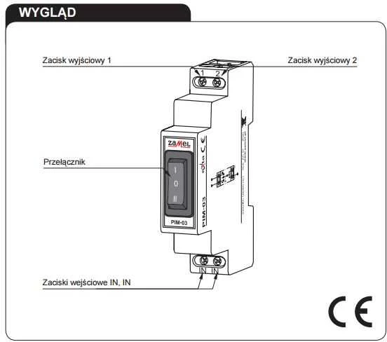 Zamel Montavimo jungiklis I-0-II 230V PIM-03