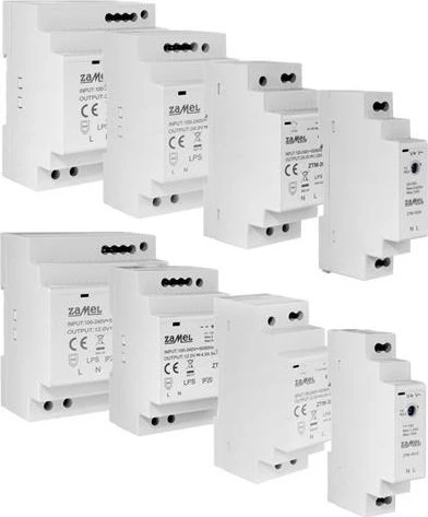 Zamel Perjungiamas maitinimo šaltinis, montuojamas ant TH-35 (DIN) bėgio, 60W, 12V DC tipas: ZTM-60/12 EXT10000283