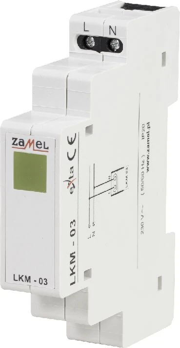 Zamel maitinimo indikatorius 230V geltonas LED LKM-03-30 (EXT10000046)