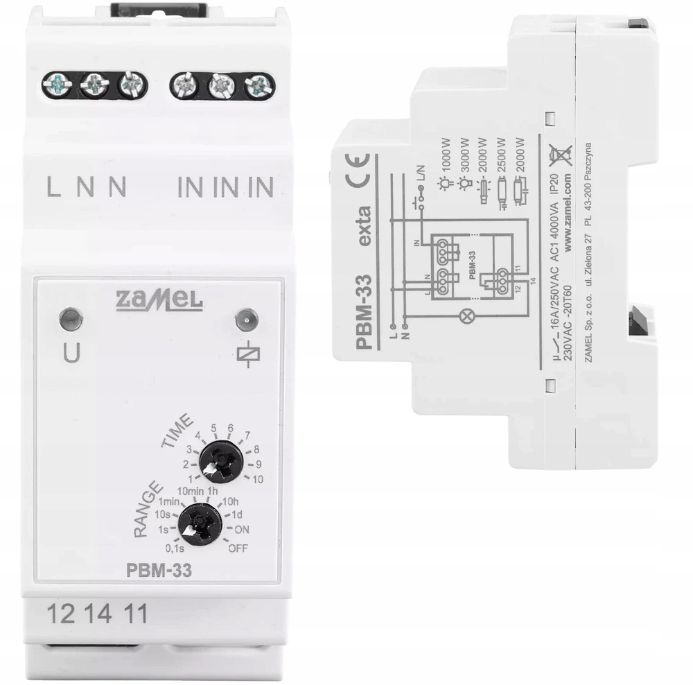 Zamel BISTAB RELĖ. LAIKAS PBM-33