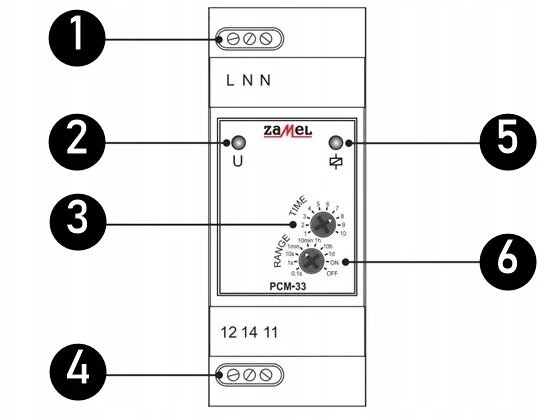 Zamel LAIKO RELĖ. PIRMYN PCM-33