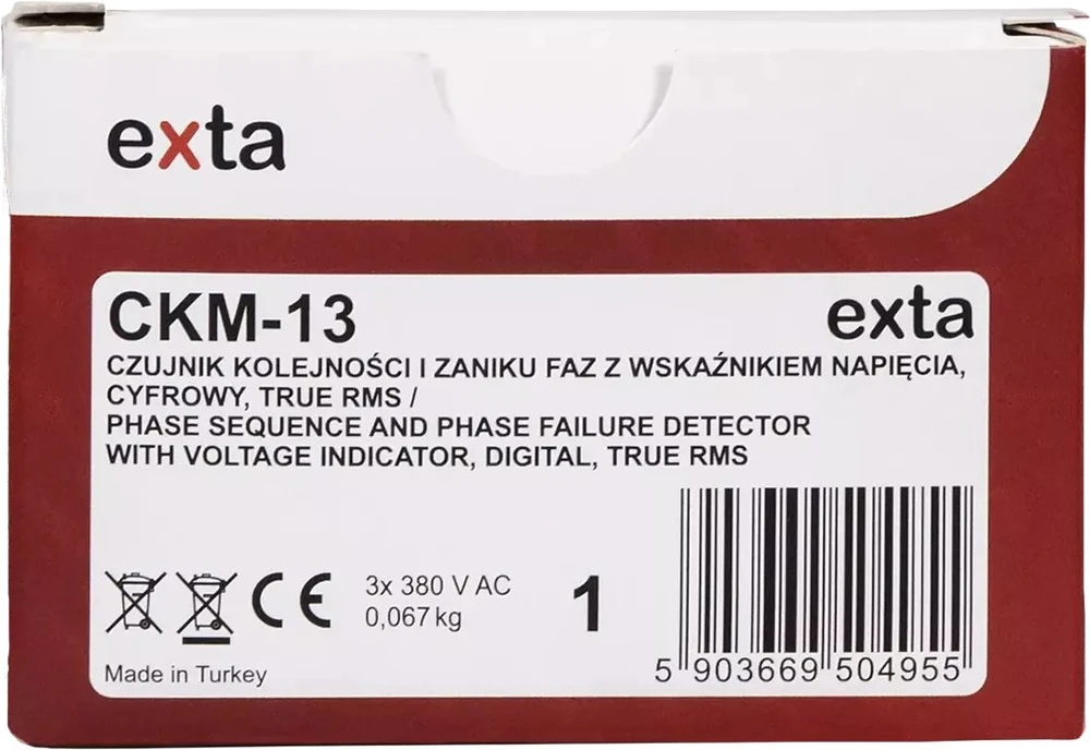 Zamel Skaitmeninis fazių sekos ir fazių išnykimo jutiklis su įtampos indikatoriumi CKM-13 EXT10000328