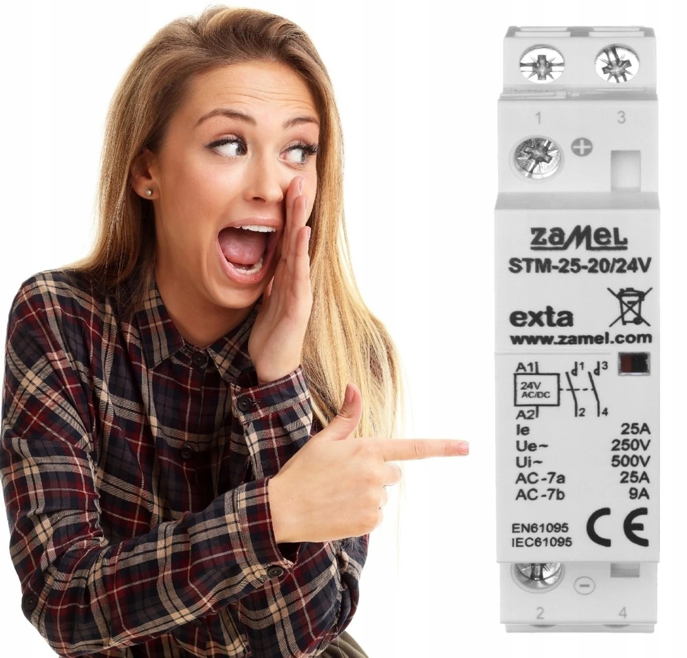 Zamel KONTAKTORIUS 25A 2XNO 24V STM-25-20/24V