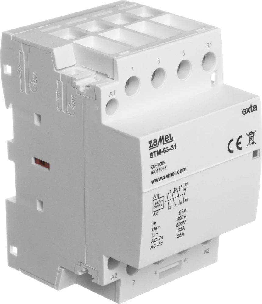 Zamel KONTAKTORIUS 63A 3XNO+1XNC STM-63-31