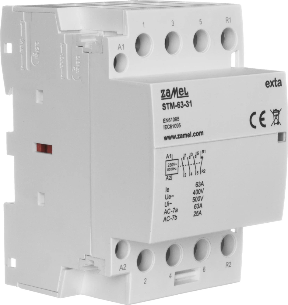 Zamel KONTAKTORIUS 63A 3XNO+1XNC STM-63-31