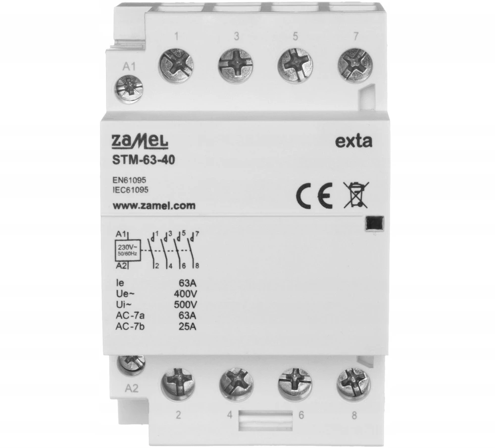 Zamel KONTAKTORIUS 63A 4XNO STM-63-40