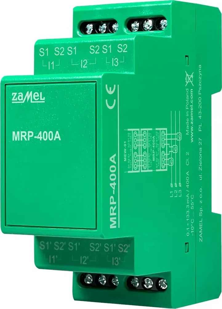 Zamel Supla Transformatoriaus išplėtimo modulis MEW-01 - 3x SC-36 400A transformatorius - Zamel MRP-400A
