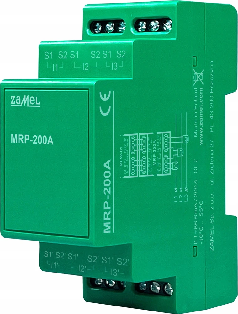 Zamel Supla Transformatoriaus išplėtimo modulis MEW-01 - 3x SC-36 400A transformatorius - Zamel MRP-400A