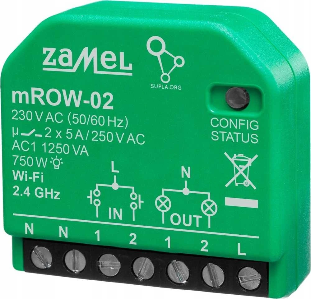 Zamel Supla Zamel mROW-02 - WiFi apšvietimo valdiklis - Android/iOS programa