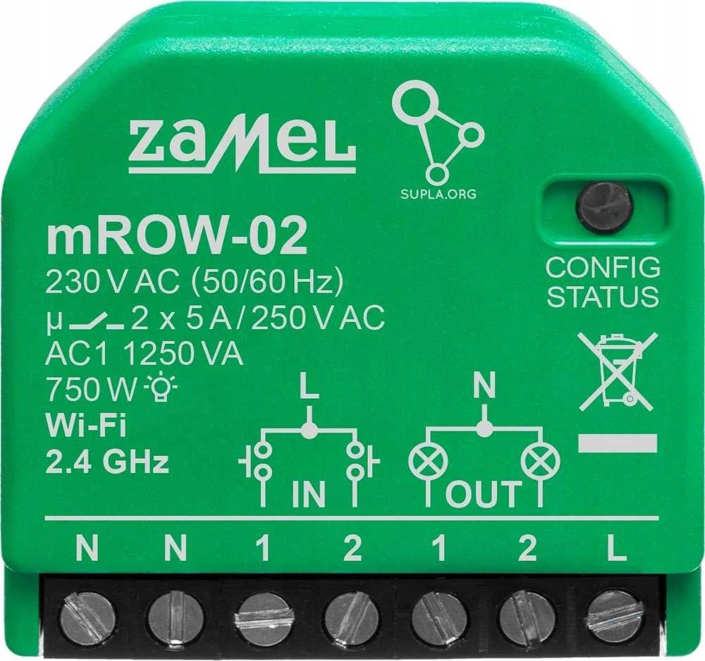Zamel Supla Zamel mROW-02 - WiFi apšvietimo valdiklis - Android/iOS programa