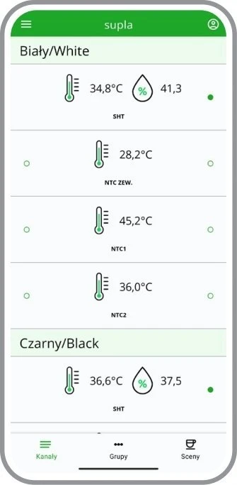 Zamel GKW-01 Wi-Fi termostatas juodas