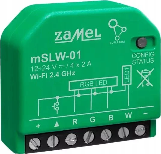 Zamel Supla mSLW-01 RGB LED WiFi valdiklis