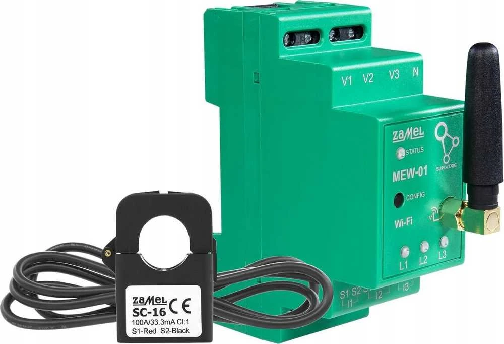 Zamel Supla MEW-01/1F WiFi elektros energijos skaitiklis