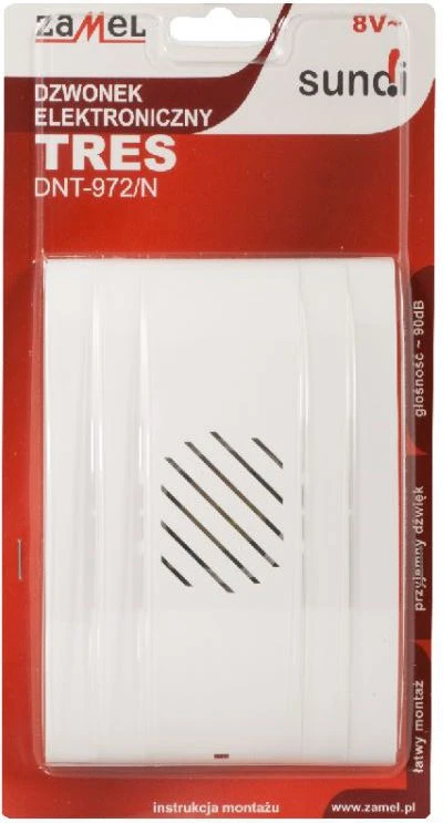 Zamel TRES bell DNT -972 / N-BIA 8V balta (SUN10000084)
