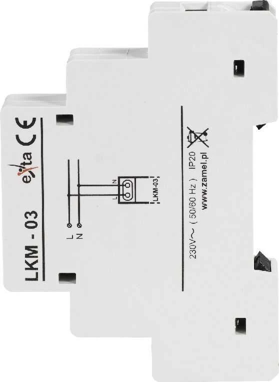 Zamel Wskaźnik zasilania 230V LED žalia LKM-03-20 (EXT10000045)