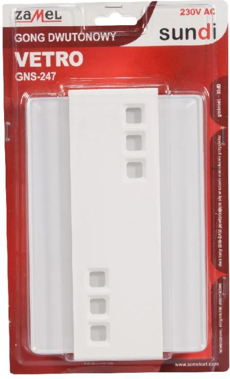 Zamel VETRO GNS-247-BIA 230V balta (SUN10000113)