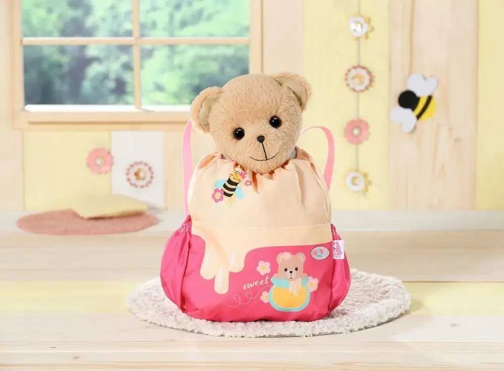 Zapf Bear BABY born kuprinė, meškiukas, 834831
