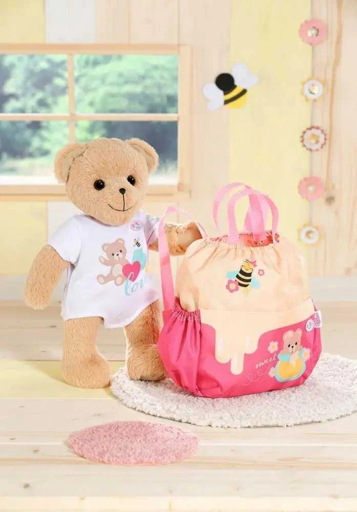 Zapf Bear BABY born kuprinė, meškiukas, 834831