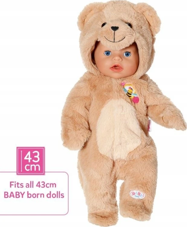 Zapf BABY born meškiuko kostiumas 43 cm 836088