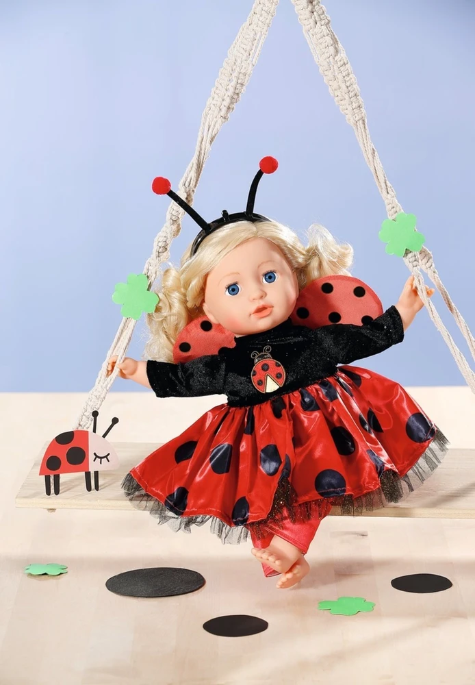 Zapf Drabužėlis Dress Ladybug su antblauzdžiais Dolly Moda Baby Born