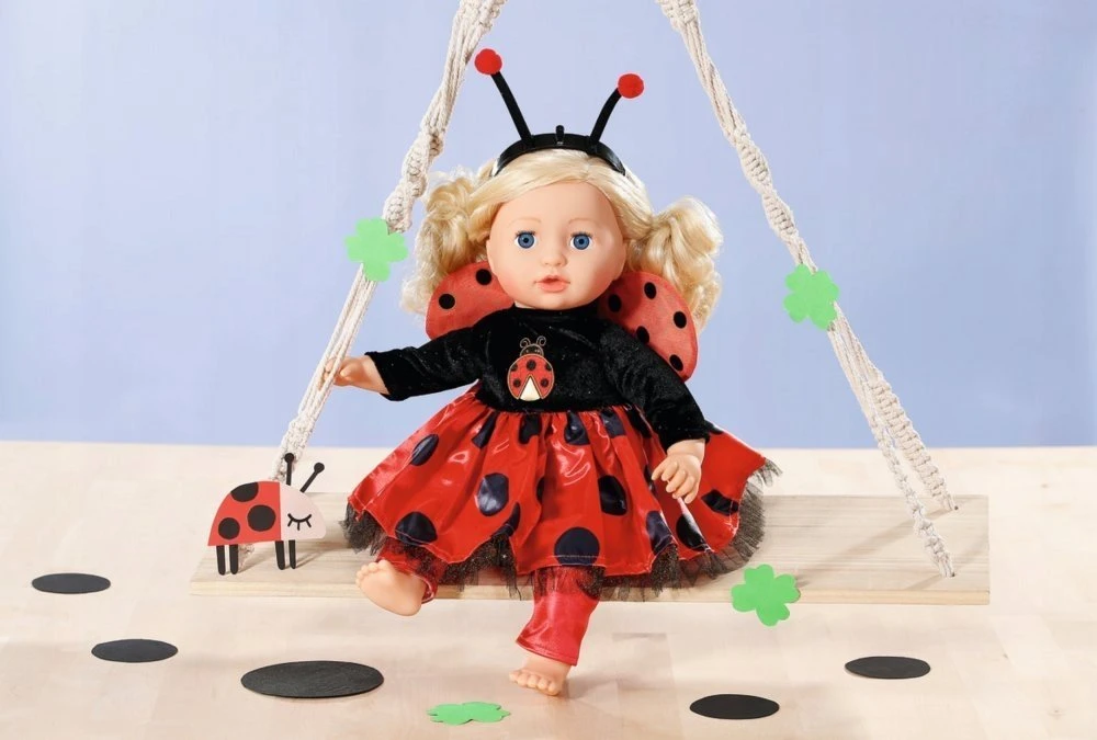 Zapf Drabužėlis Dress Ladybug su antblauzdžiais Dolly Moda Baby Born