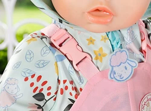 Zapf ZAPF Creation Baby Annabell lietaus rinkinys 43cm, lėlės aksesuarai (kombinezonas, lietpaltis ir batai)