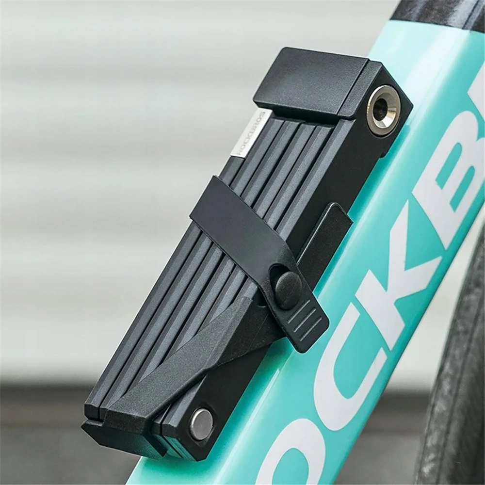 Rockbros 32140003001 sulankstoma dviračio spyna su raktu ir rankena, 68 cm - juodas